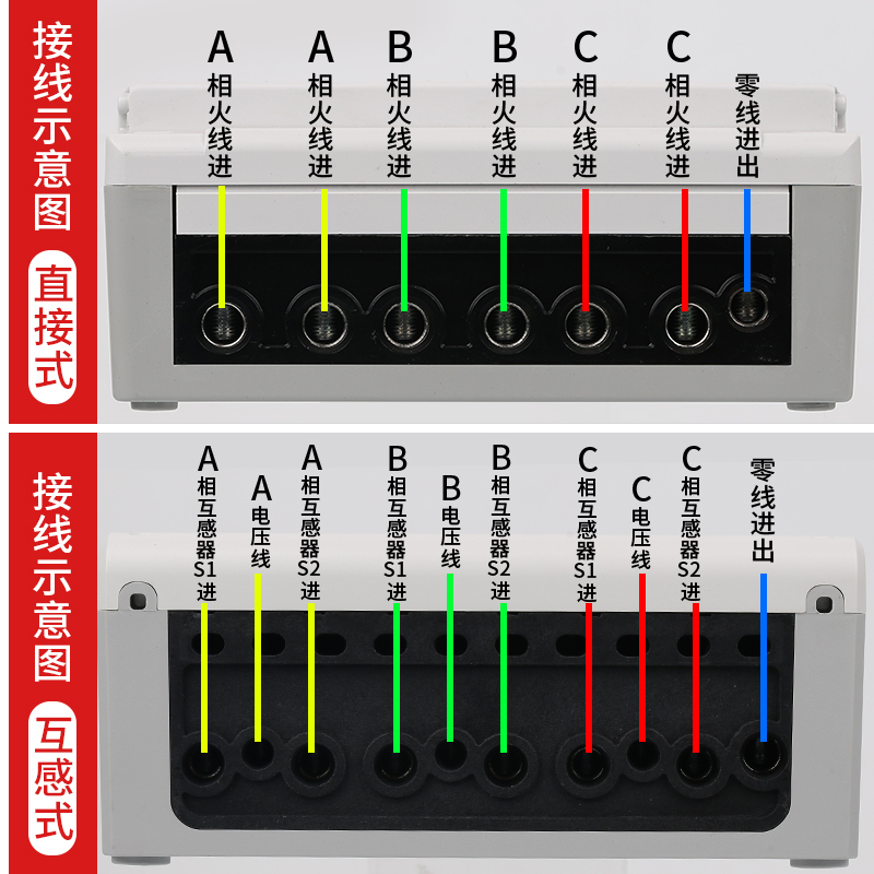 德力西DTS606电度表高精度电子电表智能380V三相四线电能表出租房 - 图2