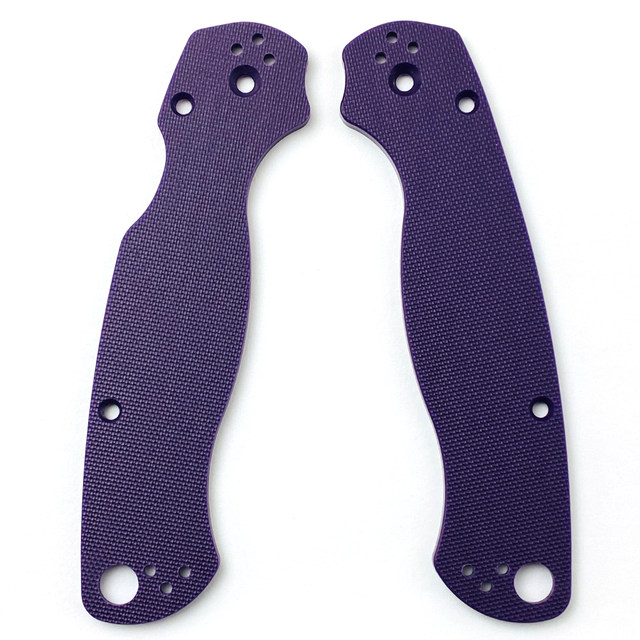 Spider C81 handle patch Spider G10 composite material Spyderco Paramilitary 2 patch