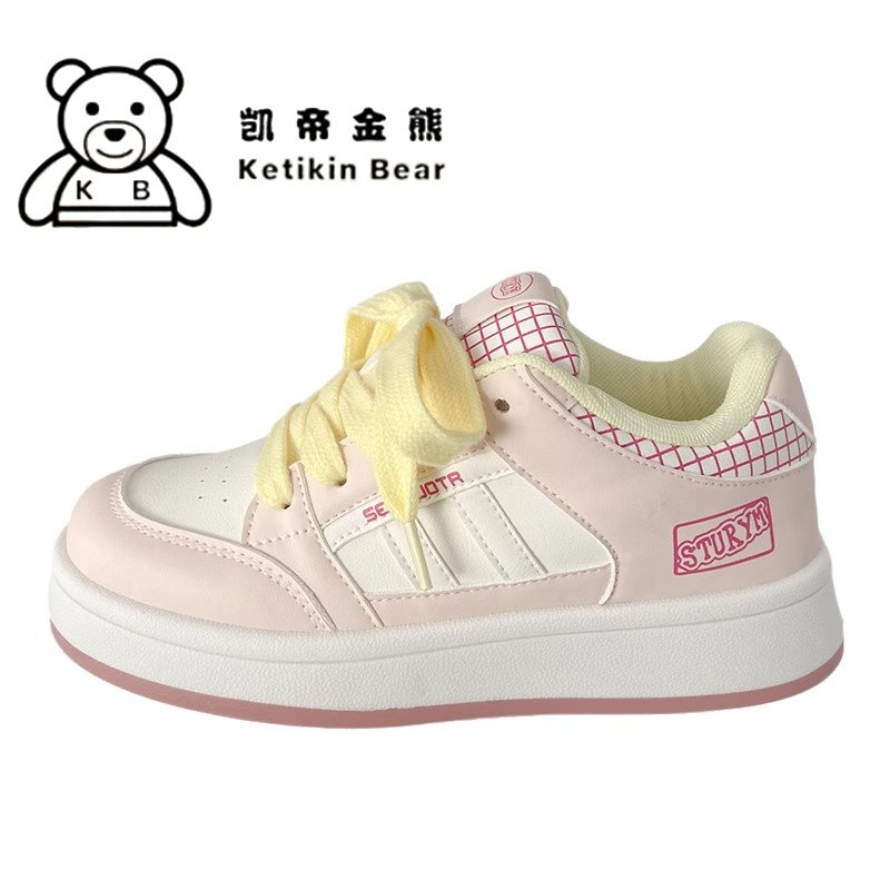 厚底儿童运动鞋女童面包休闲鞋2026新款中大童小众板鞋高颜值鞋子,淘宝优惠券,粉丝福利购,淘宝优惠卷