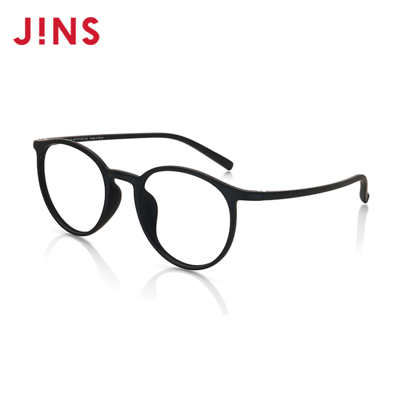 JINS睛姿女士TR90近视眼镜透明小圆镜框可加防蓝光镜片LRF18S248-图0