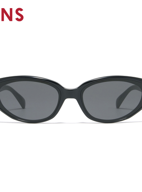 JINS睛姿太阳眼镜新品男女窄框猫眼防晒墨镜防紫外线URF26S070