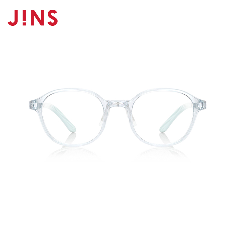 JINS睛姿儿童近视眼镜透明椭圆框眼镜架可配防蓝光镜片KRF23A171 - 图1