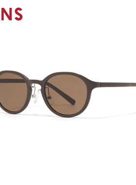 JINS睛姿儿童太阳眼镜男女轻圆框彩色防晒墨镜防紫外线KUF26S080