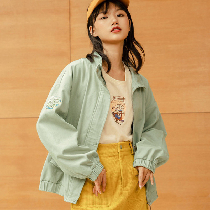 茵曼小个子2020秋季新款ins风衣 茵曼筱茵短外套