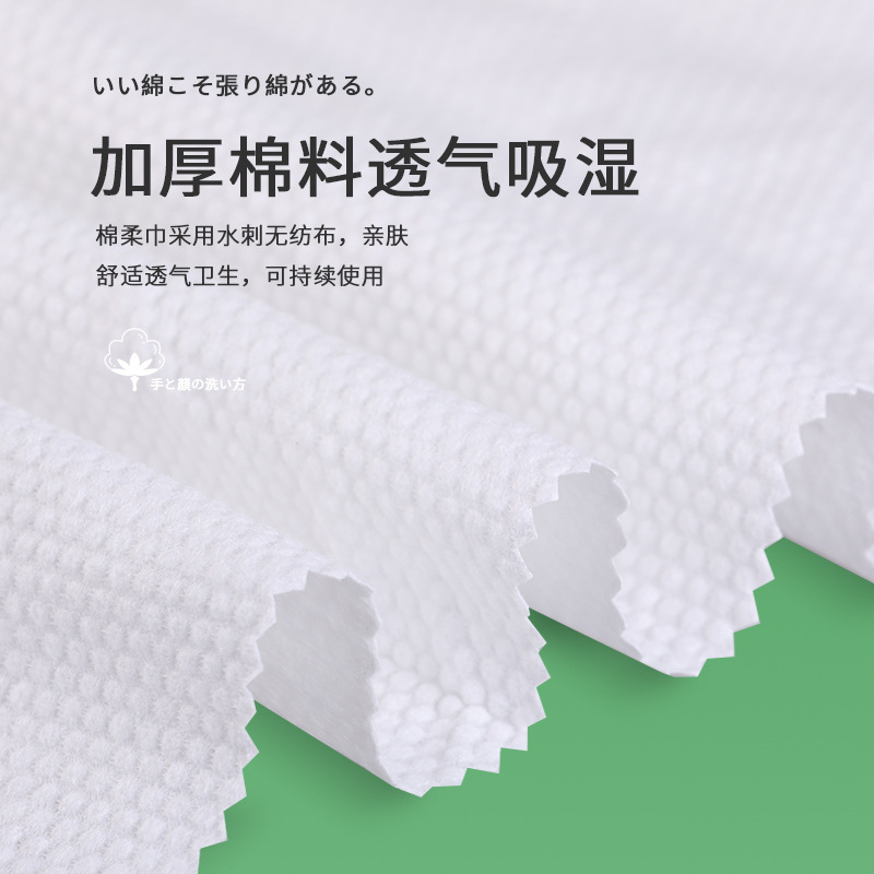 加厚大卷一次性洗脸巾抽取式美容擦脸巾洁面巾美容巾棉柔巾洗面巾 - 图0