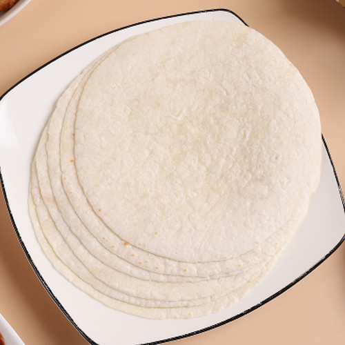 协聚8寸面饼老北京鸡肉卷皮 嫩牛五方卷饼墨西哥原味面饼皮192片 - 图1