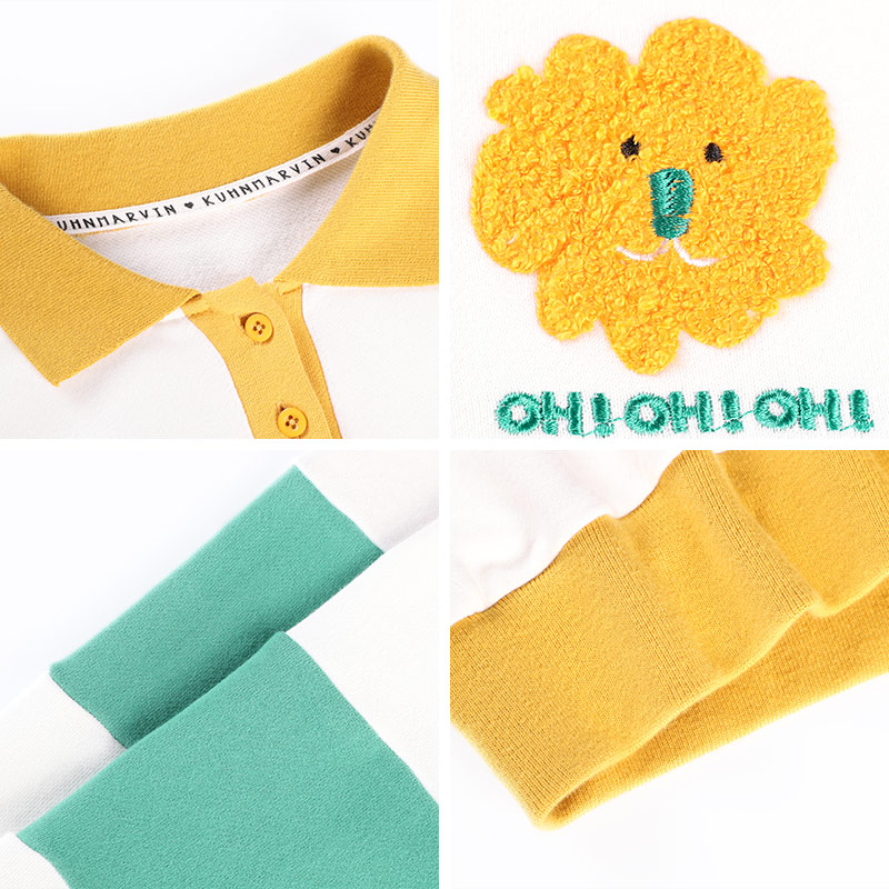 库恩玛维旗舰店日系卫衣女设计感小众春秋薄款翻领Polo衫年新款宽松长袖上衣2