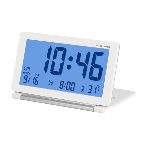 Ультратонкий электронный термогигрометр, часы