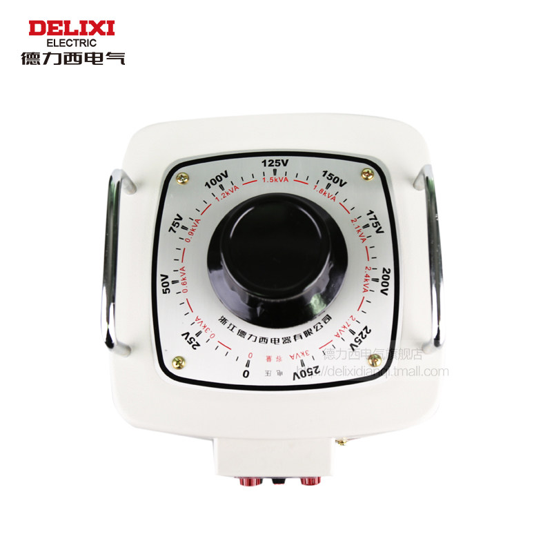 德力西电气调压器220v家用大功率单相交流自耦式接触式手动调压器,淘宝优惠券,粉丝福利购,淘宝优惠卷