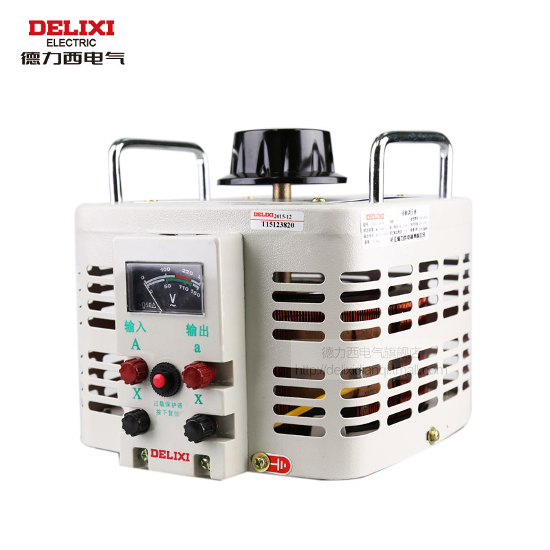 德力西电气调压器220v家用大功率单相交流自耦式接触式手动调压器,淘宝优惠券,粉丝福利购,淘宝优惠卷