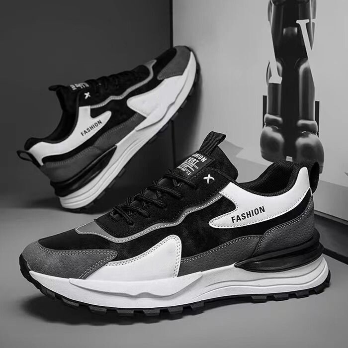 保罗达弗林男鞋2025新款厚底老爹鞋防水运动鞋透气休闲鞋百搭潮鞋,淘宝优惠券,粉丝福利购,淘宝优惠卷