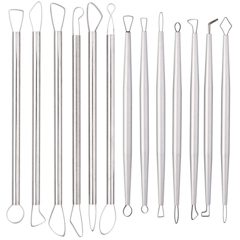 泥塑刮刀工具套装铝棒陶艺雕塑修坯刀双头泥塑刀陶泥拉坯各种造型,淘宝优惠券,粉丝福利购,淘宝优惠卷