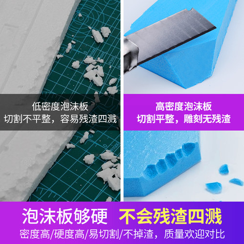 手工diy建筑沙盘场景模型砌块雕刻高密度泡沫板造景底板地台底板 - 图1