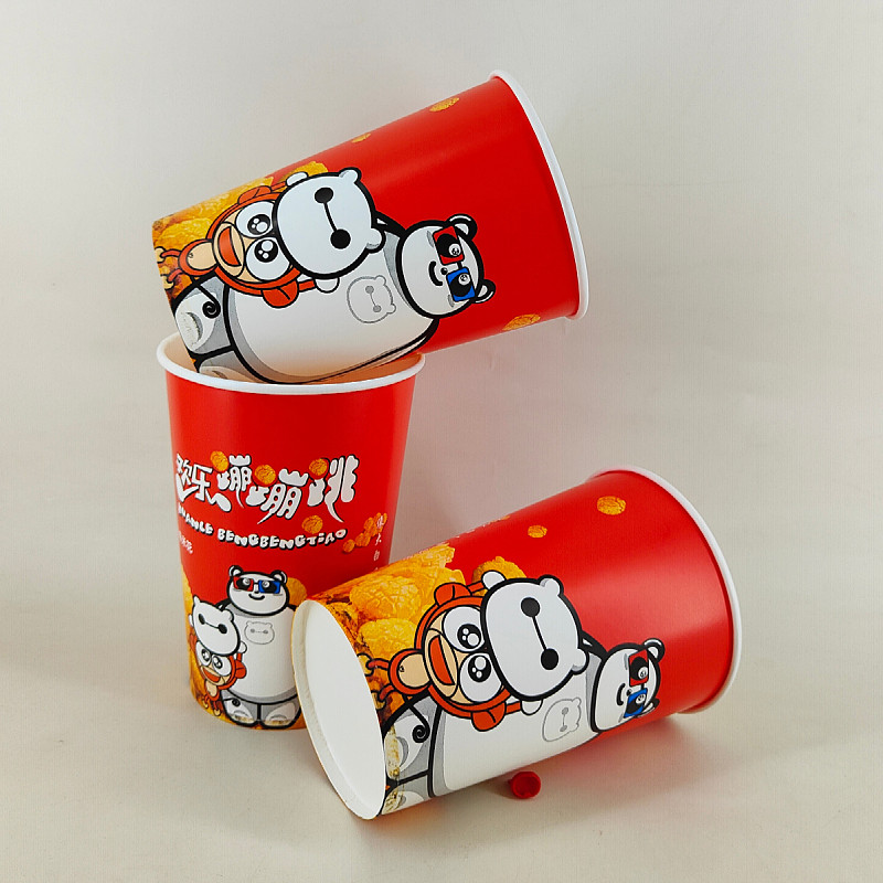 Cinema cartoon thickened popcorn bucket commercial box