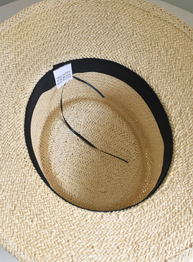 平顶草帽沙滩帽夏天海边