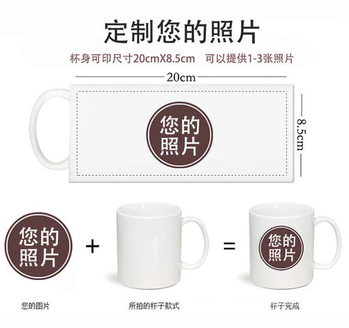 热转印个性定制杯子马克杯涂层杯影像杯diy印像杯内彩变色杯 - 图1