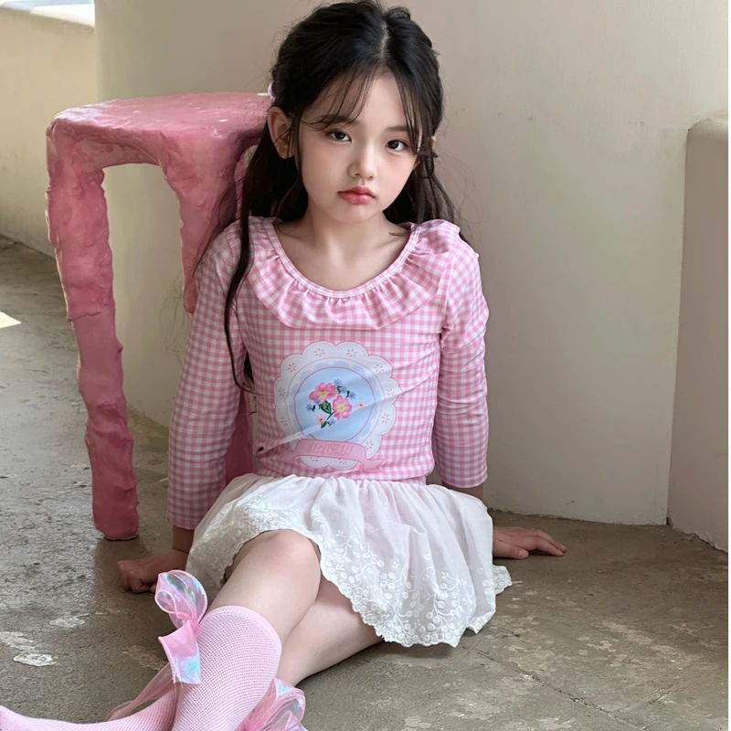 女童泳衣分体平角裙式保守公主风长袖防晒泳衣夏季新款儿童泳装,淘宝优惠券,粉丝福利购,淘宝优惠卷