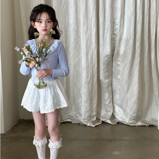 儿童泳衣女童分体欧若风防晒速干度假游泳衣品质泳装夏季新款101