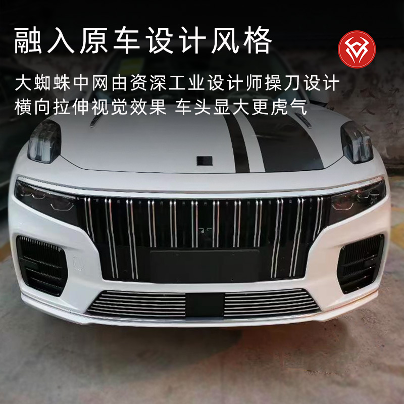 适用于21-26款领克09中网外观改装配件专用黑化装饰条防虫网用品 - 图3