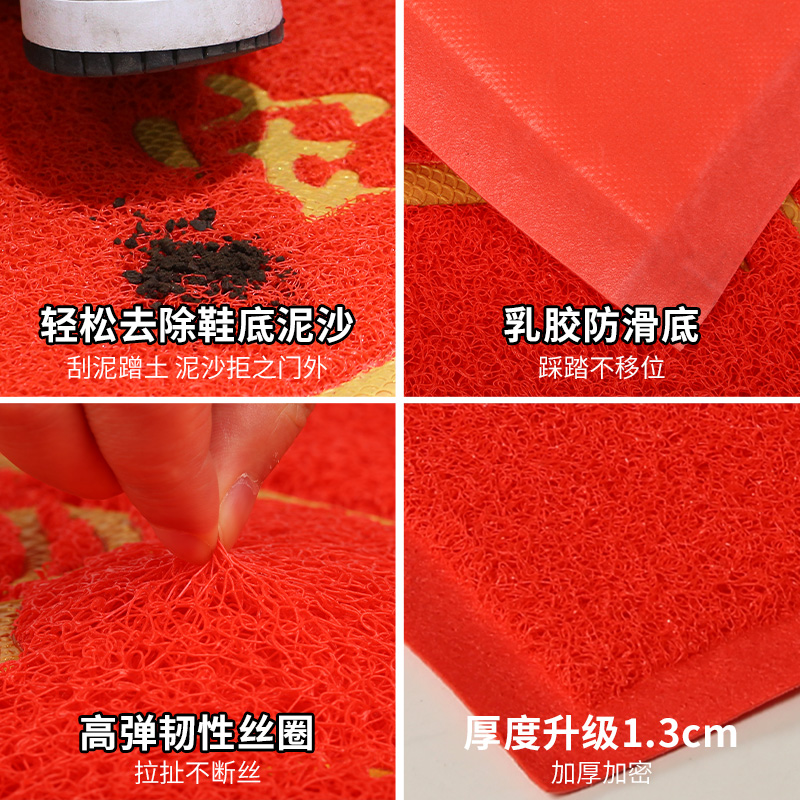 地垫入户门门垫进门家用门口脚垫丝圈门外出入平安门前垫地毯垫子 - 图2