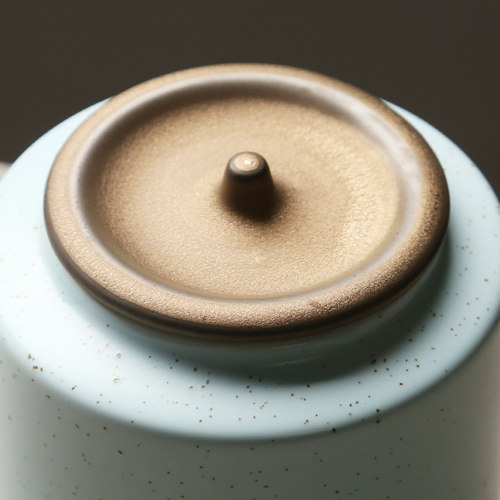 苏氏陶瓷（SUSHI CERAMICS）茶叶罐经典亚光铁锈茶具配件（蓝） - 图3