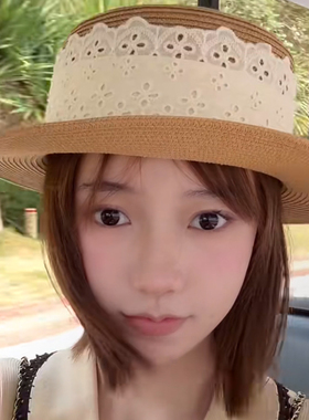 宅女同款草帽法式甜美