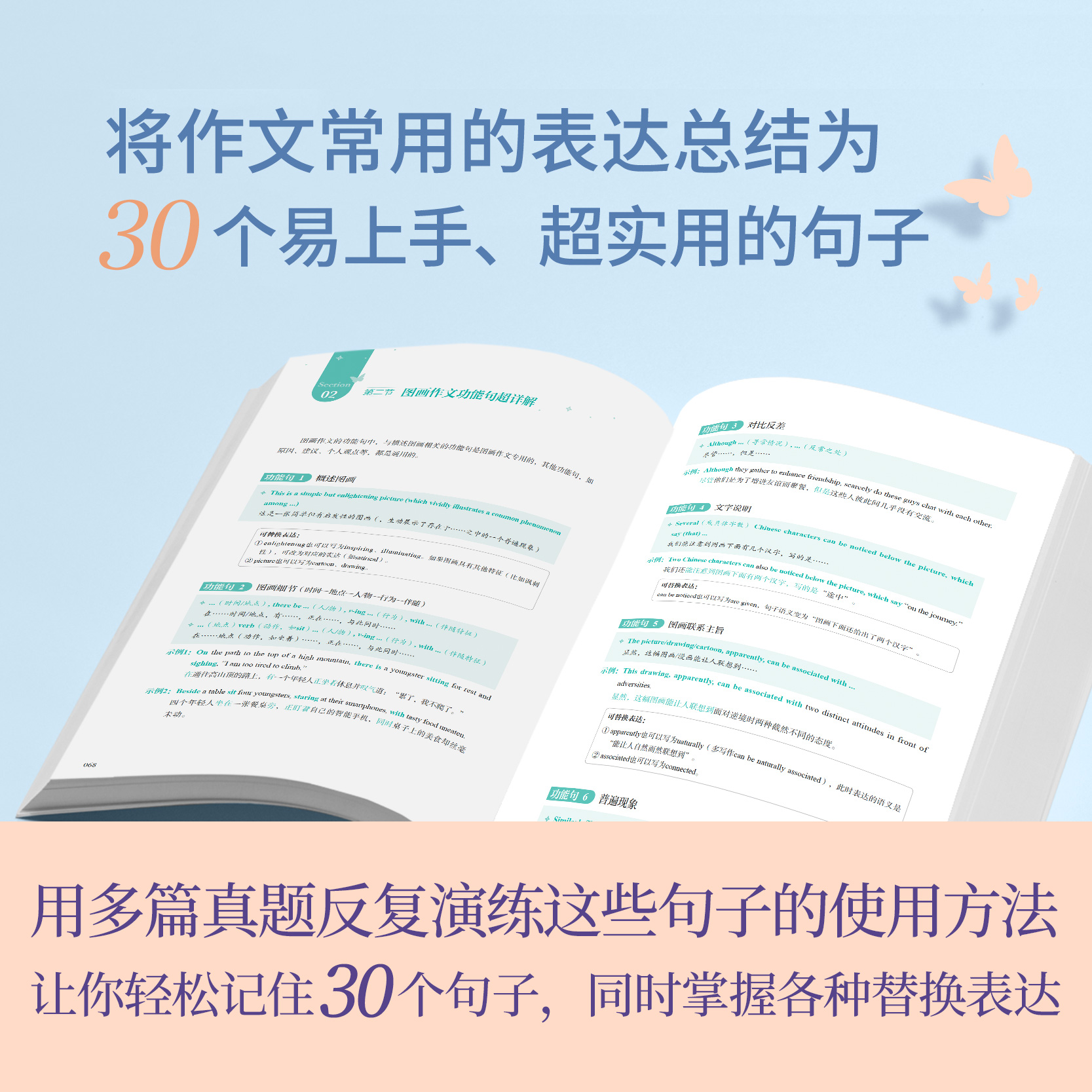 2024考研英语石雷鹏30个功能句搞定考研英语作文考研英语一英语二考研英语高分写作历年考研英语作文真题范文考研高分英语写作指导 - 图3