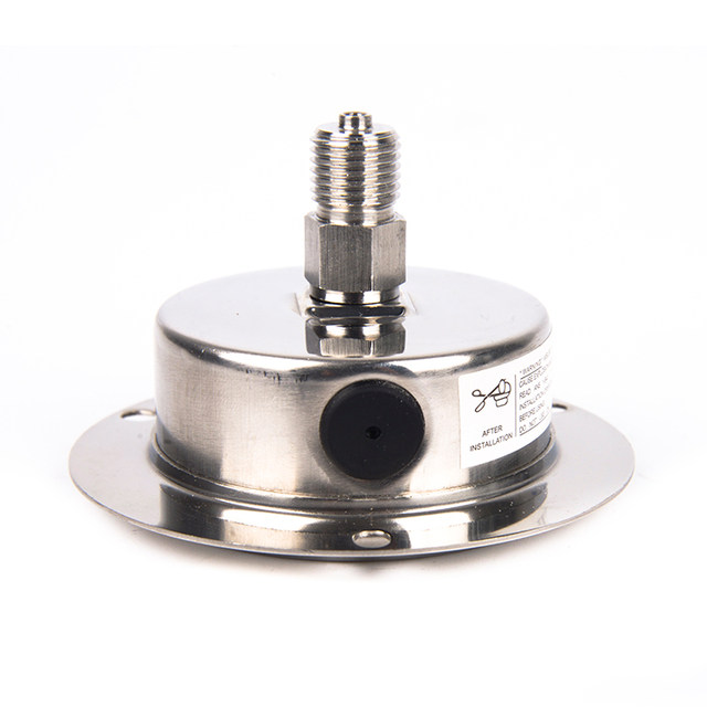 Shanghai axial edge stainless steel shock-resistant pressure gauge