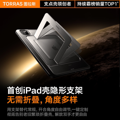 图拉斯K1支点壳2026iPadAir8保护壳Pro新款7适用苹果平板套11代13寸5带笔槽防弯Mini6支架2025亚克力a16外壳4 - 图0