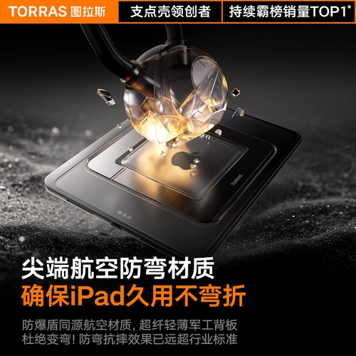 图拉斯K1支点壳2026iPadAir8保护壳Pro新款7适用苹果平板套11代13寸5带笔槽防弯Mini6支架2025亚克力a16外壳4 - 图2