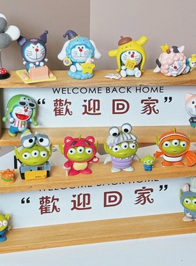 蜡笔小新 雨衣小新海绵宝宝装饰摆件入户门玄关diy高级