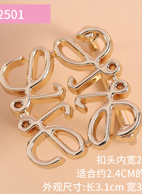 女士平滑扣头2.5CM内穿皮带扣