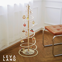 Original brand Levaland net red wood Christmas tree colour pendants foldable reusable