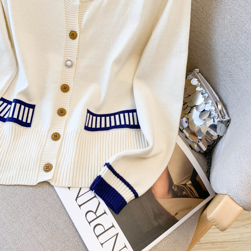 实拍学院风2025秋冬装新款设计感洋气小香风上衣针织衫毛衣开衫女,淘宝优惠券,粉丝福利购,淘宝优惠卷