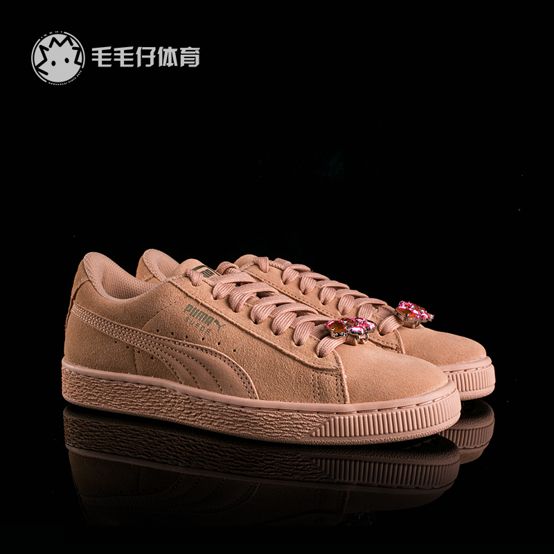 PUMA/彪马 suede jewel女子水晶紫钻复古休闲低帮板鞋367618-02-图2