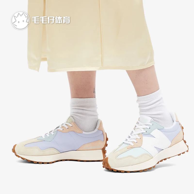 New Balance/NB327系列春季女子太空蓝复古潮鞋运动休闲鞋WS327KB - 图1