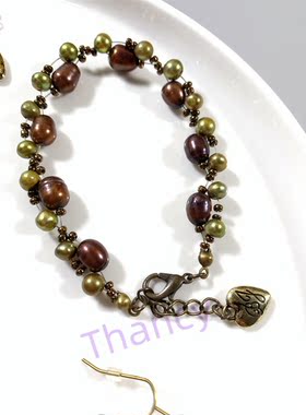 BJ打标巴洛克天然珍珠套装