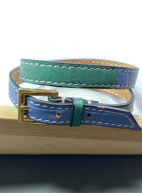 Vintage中古 多元素皮质真皮水晶钻暗黑骷颅头短颈链合集 可当手