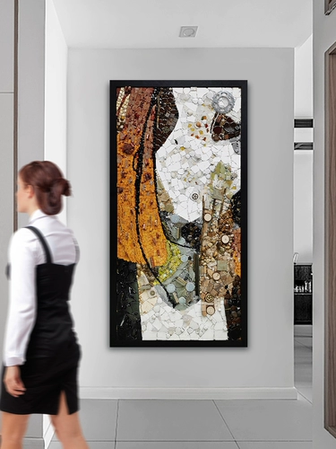 Трехмерная инкрустация камня, мозаика, простой и элегантный дизайн, легкий роскошный стиль