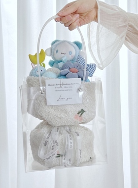 创意礼物闺蜜女友生日朋友毕业玩偶公仔玉桂狗草莓熊三丽鸥花束