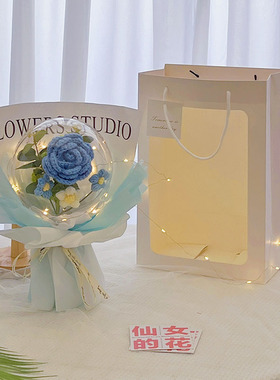创意针织编织手工毛线花束成品生日礼物女送闺蜜女生走心仪式感