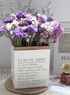 云南风干满天星干花花束卧室餐厅客厅装饰宿舍摆件桌面摆设送纸袋