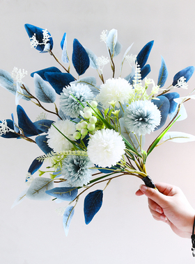 假花仿真花摆设客厅装饰花塑料花艺摆件室内茶几餐桌绢花花束盆栽