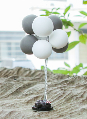 汽车摆件车载告白气球网红可爱创意气球摆件车内装饰用品漂亮男女