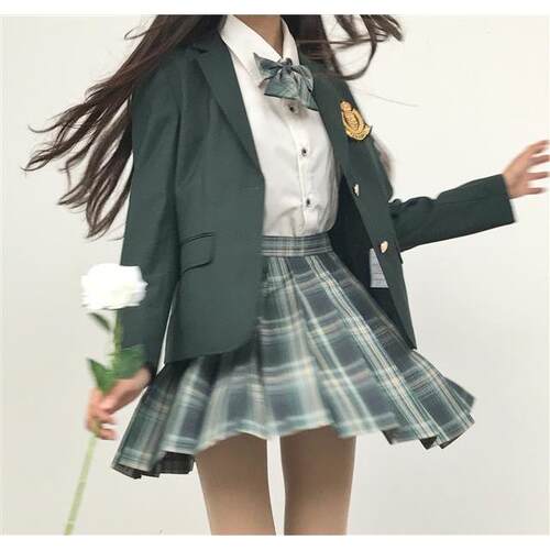 【森林来信】春夏正版原创兔姬舍JK制服裙日系学生软妹清新百褶裙 - 图1