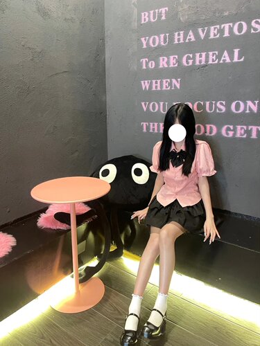 学院风JK制服套装裙女夏大码收腰衬衫上衣+显瘦百褶蓬蓬裙两件套 - 图2