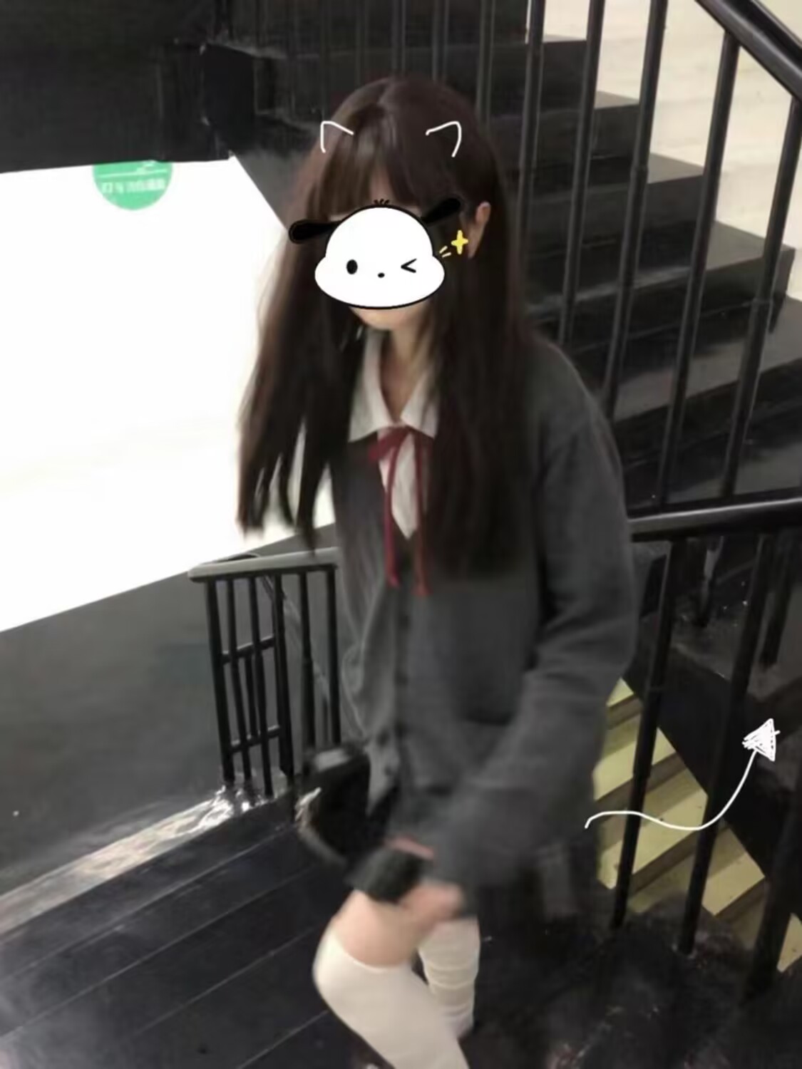 【两件套装】jk制服学院风套装灰色针织开衫甜酷复古毛衣外套衬衫