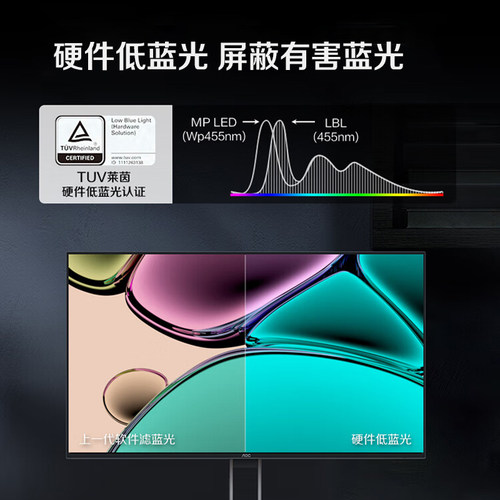 AOC 27英寸4K超清台式电脑显示器Nano IPS设计剪辑外接屏幕U27U2P - 图2