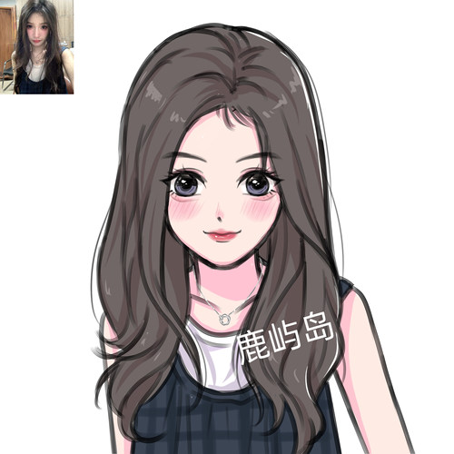 {鹿屿岛}Q版头像定制漫画手绘设计情侣微信卡通人物宠物婚礼抖音 - 图3