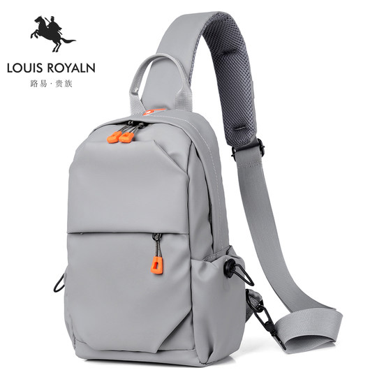 路易贵族潮流男士胸包斜挎包户外骑行运动单肩包大容量背包挂件